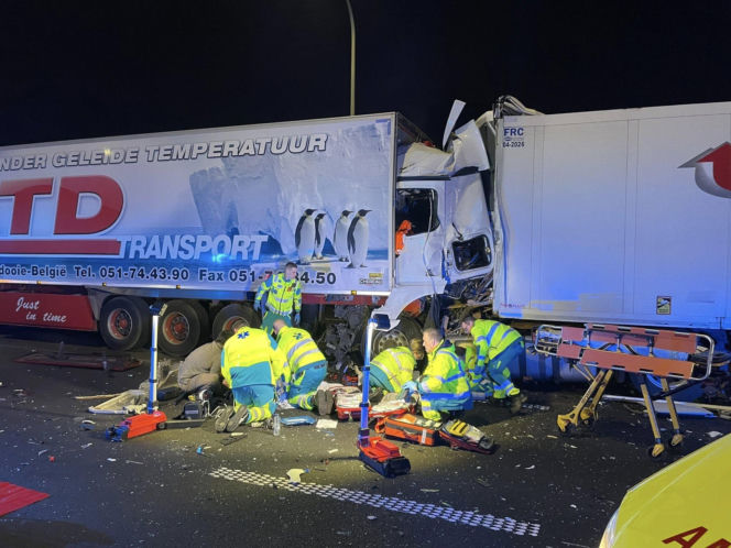 Dramat pod Antwerpią. Polska ciężarówka wbiła się w auta stojące w korku. Kierowcy walczą o życie w szpitalu