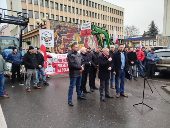 Rolnicy z regionu Siedleckiego protestowali w Siedlcach