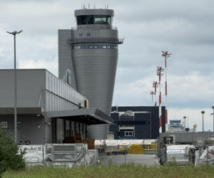 Wieża kontroli lotów na Katowice Airport w Pyrzowicach