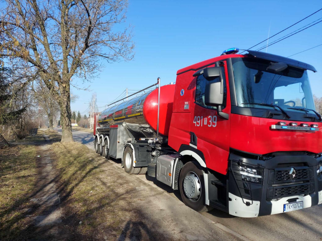 Pożar na osiedlu Bugaj w Starachowicach
