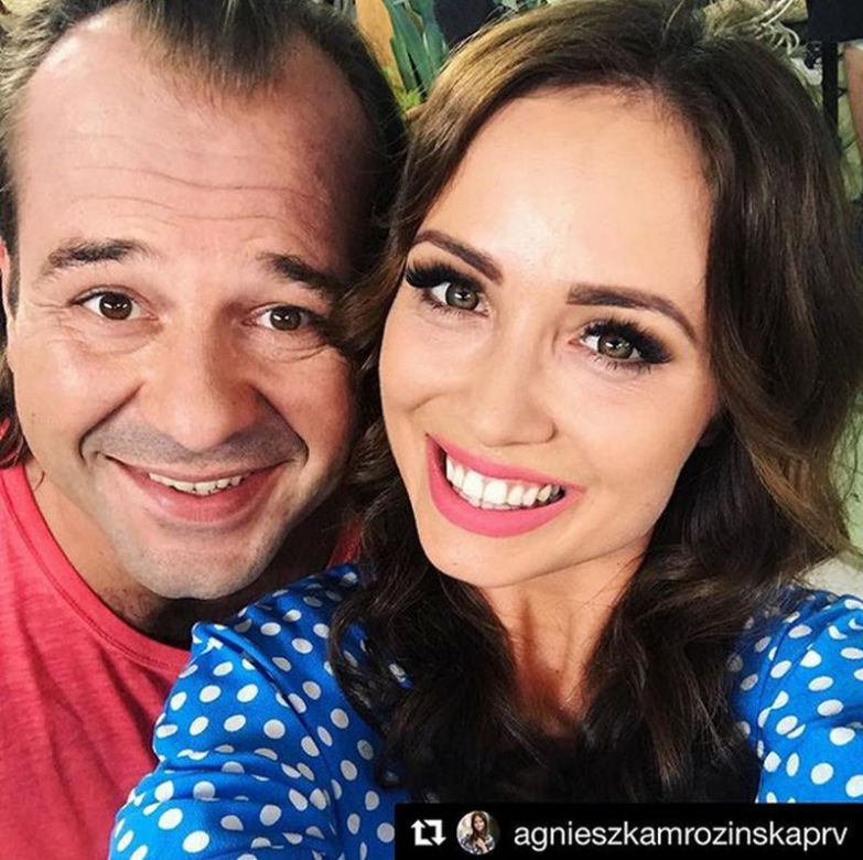 Barwy szczęścia. Borys (Jakub Wieczorek) i Mariolka (Agnieszka Mrozińska)