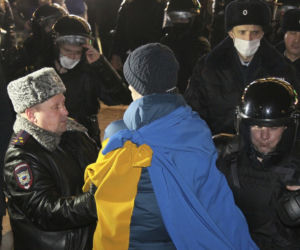 Protesty w Rosji przeciwko wojnie na Ukrainie 