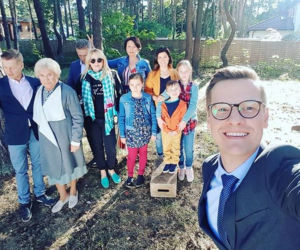 Gwiazdy M jak miłość na planie. Marcin Mroczek, Robert Moskwa, Małgorzata Pieńkowska, Katarzyna Kwiatkowska, Katarzyna Cichopek, Teresa Lipowska, Rafał Mroczek, 