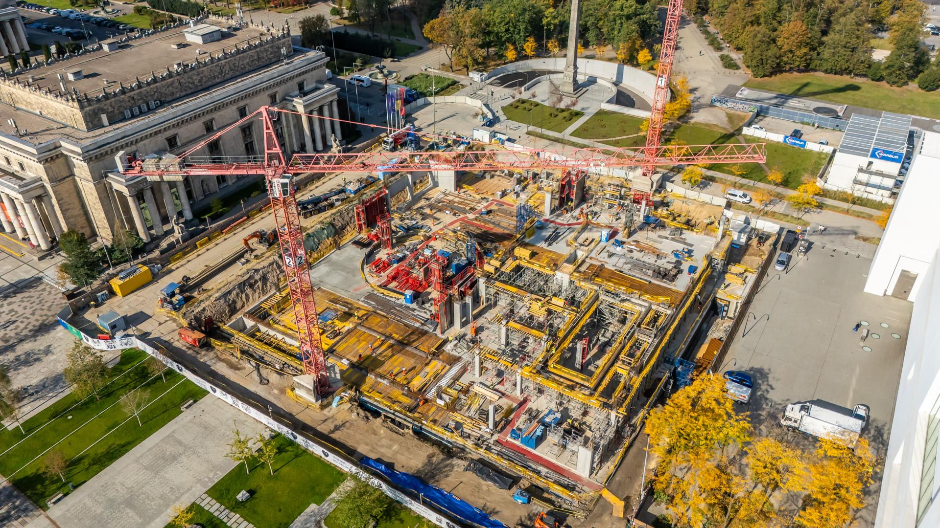 Budowa nowej siedziby teatru TR Warszawa przy Placu Defilad