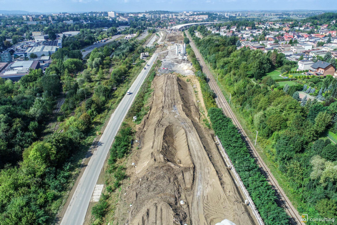 Węzeł Mistrzejowice - budowa. Zobacz jak powstaje jeden z najbardziej skomplikowanych obiektów na S7