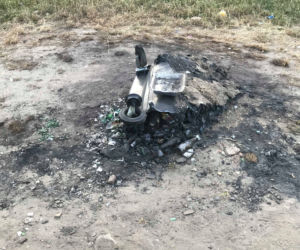 Zniszczone kontenery nad Wartą