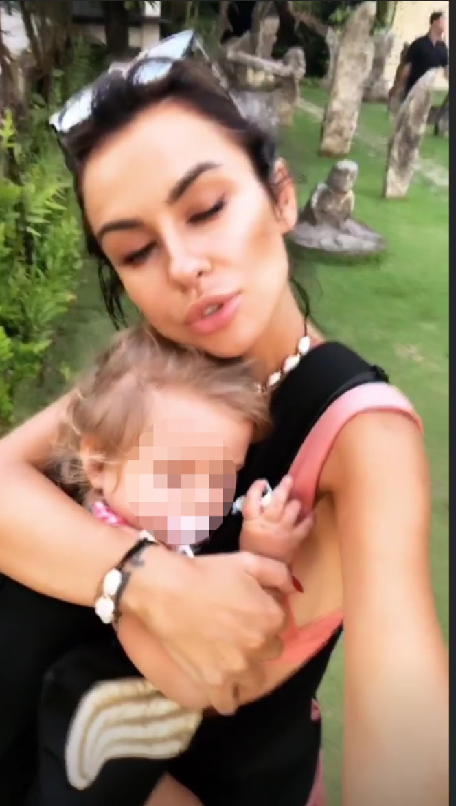 Natalia Siwiec na Bali z córeczką