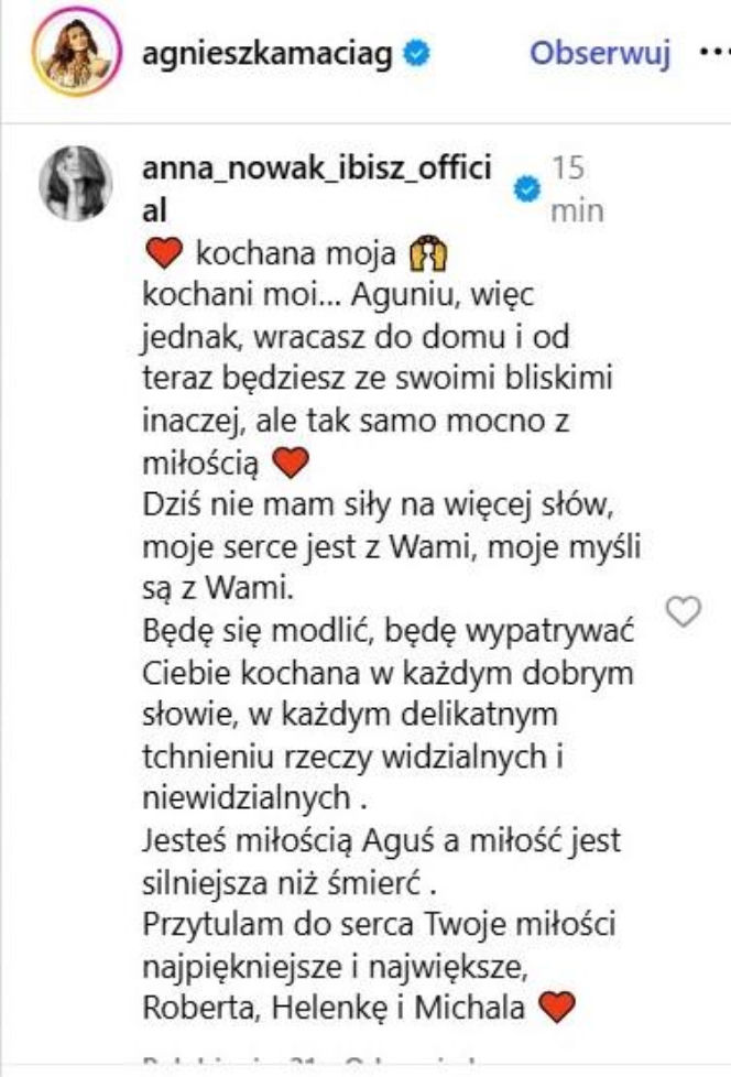 Gwiazdy żegnają Agnieszkę Maciąg