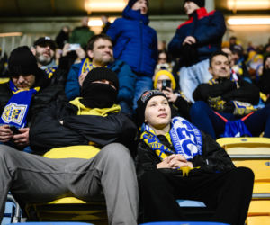 Arka Gdynia - Lechia Gdańsk: Zdjęcia kibiców z derbów Trójmiasta w ramach 23. kolejki PKO BP Ekstraklasy