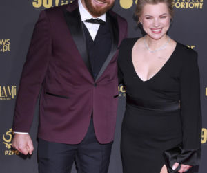 Jan Błachowicz z partnerką i synem