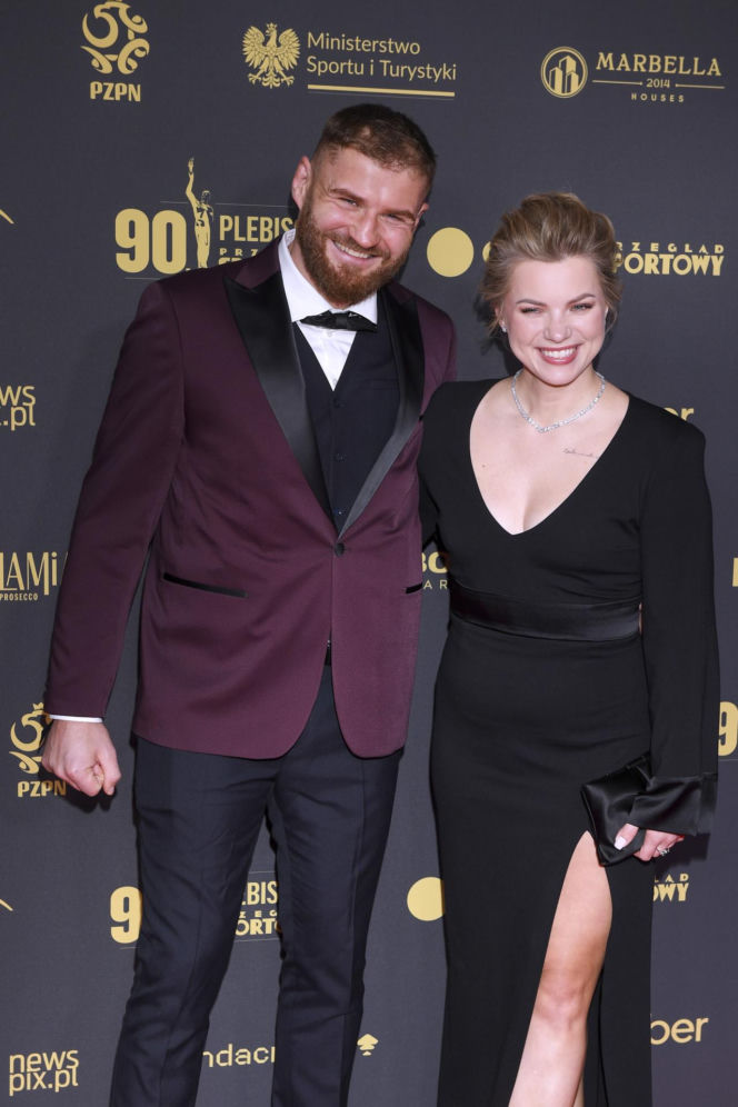 Jan Błachowicz z partnerką i synem