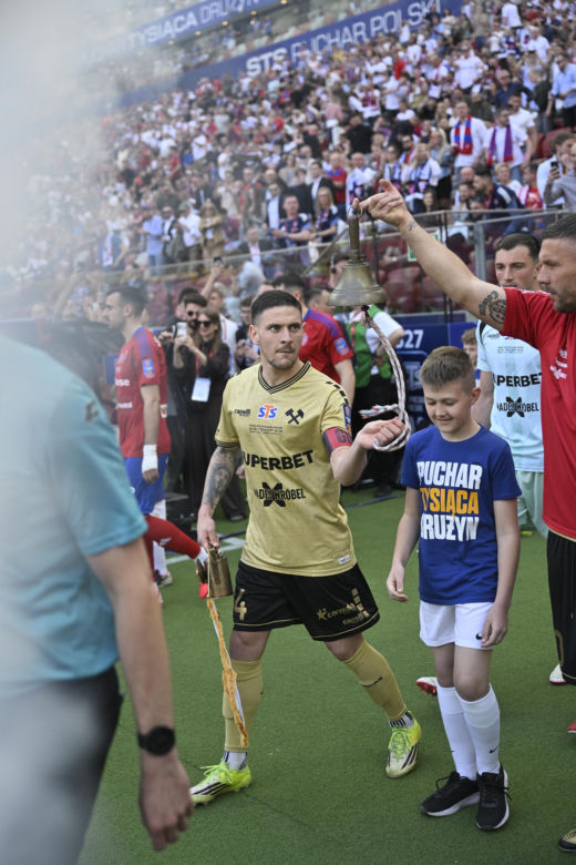 Puchar Polski pomiędzy Górnikiem Zabrze i Rakowem Częstochowa na PGE Narodowym w Warszawie