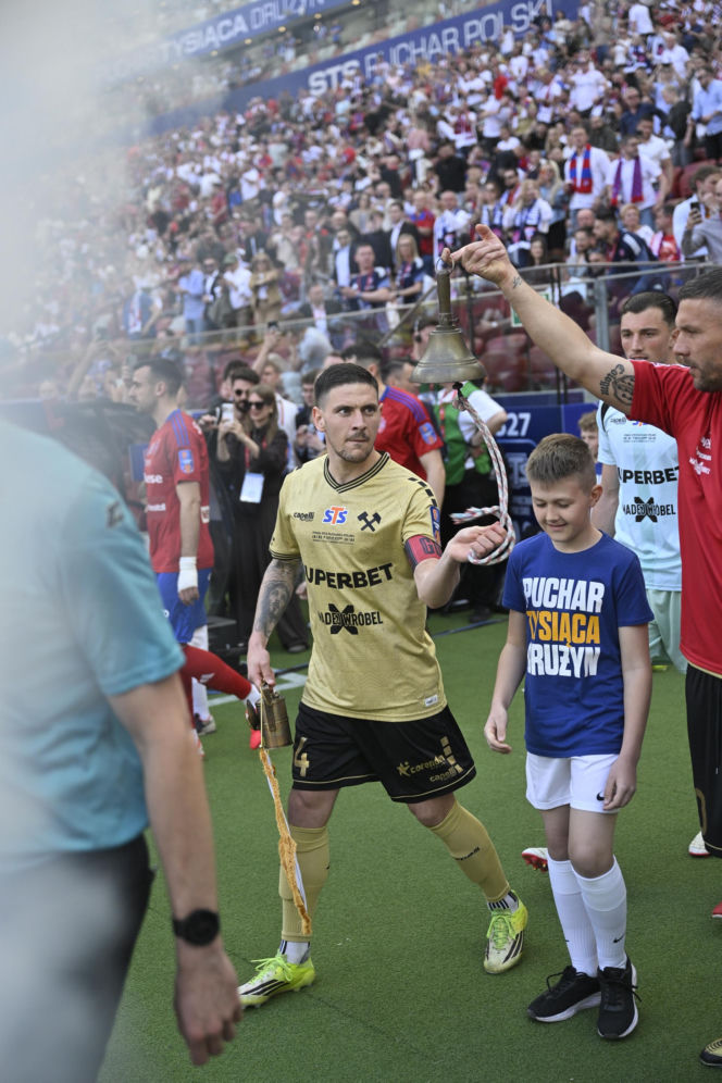 Puchar Polski pomiędzy Górnikiem Zabrze i Rakowem Częstochowa na PGE Narodowym w Warszawie