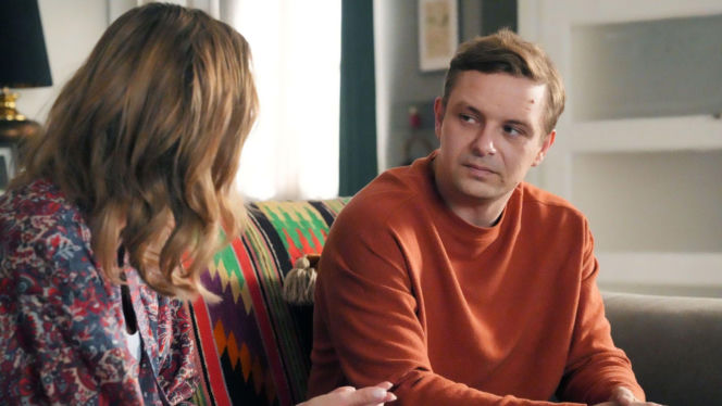 Barwy szczęścia odc. 3350. Asia (Anna Gzyra), Hubert (Marek Molak)