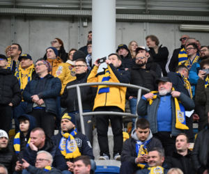 Arka Gdynia - Widzew Łódź: Zdjęcia kibiców i zawodników z meczu 25. kolejki PKO BP Ekstraklasy