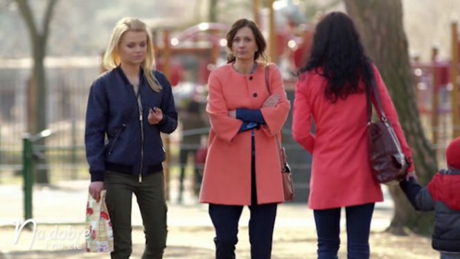 Na dobre i na złe odc. 601. Agata Woźnicka (Emilia Komarnicka), Lena Starska (Anita Sokołowska)