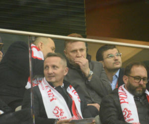 Karol Nawrocki i Przemysław Czarnek na mecze Polska - Albania