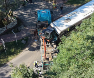 Wypadek ciężarówki i autokaru. Dzieci jechały na wycieczke