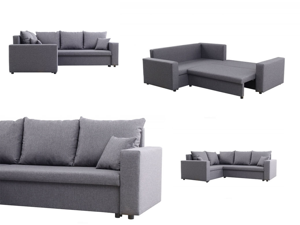 Szara sofa do salonu
