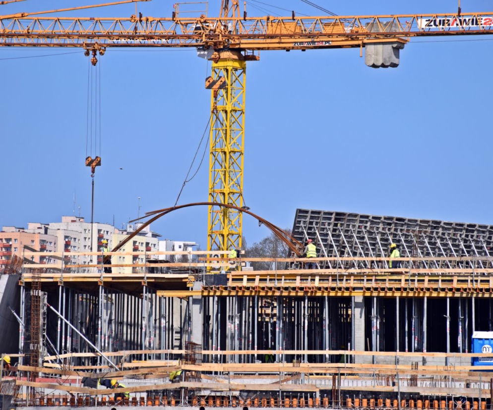 Budowa Fabryki Wody - kwiecień 2021