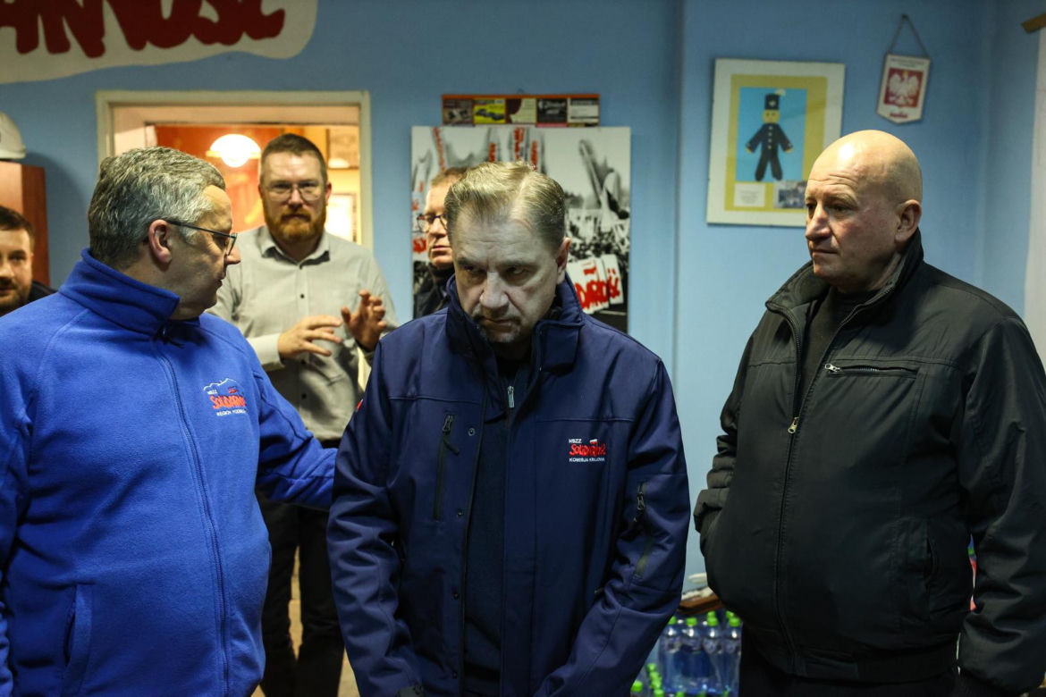 Podziemny protest górników kopalni Silesia