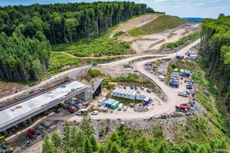 Budowa S19 - Babica Jawornik z najwyższą estakadą w Polsce