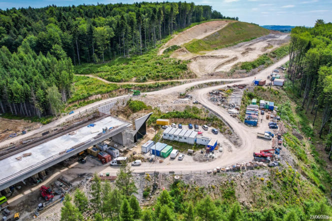Budowa S19 - Babica Jawornik z najwyższą estakadą w Polsce