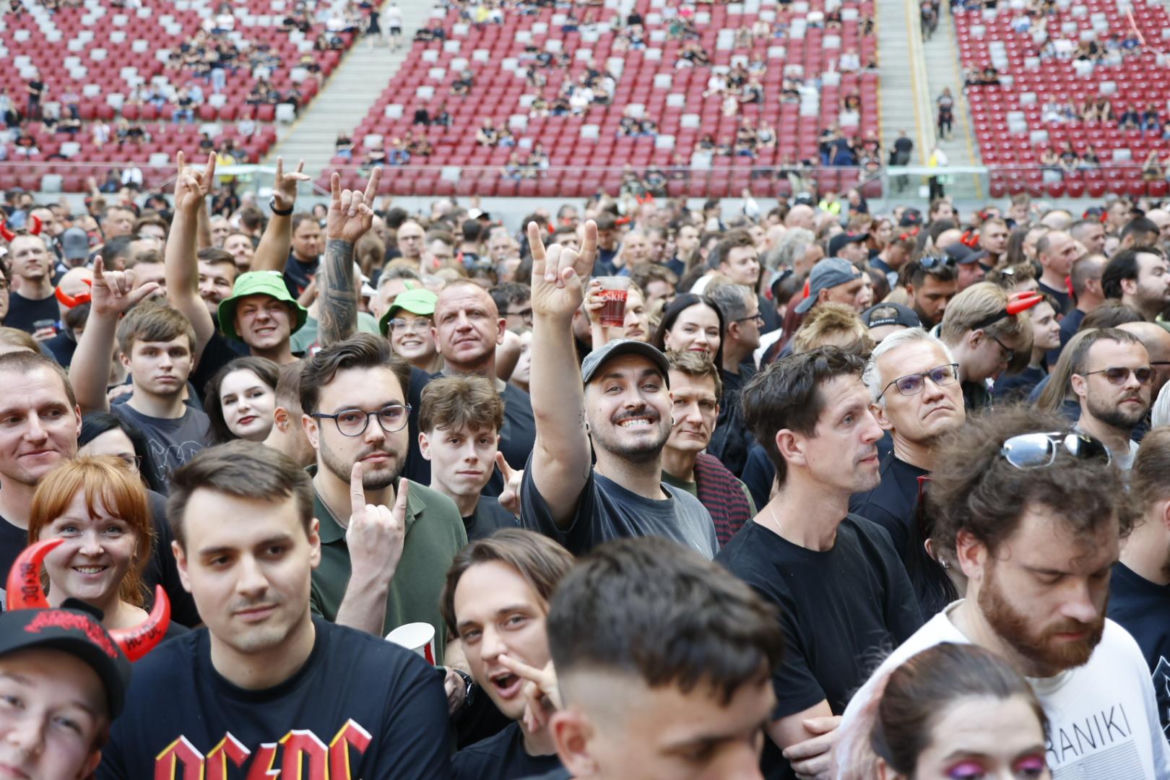 Koncert AC/DC w Warszawie (4.07.2025) - część pierwsza. Organizatorem koncertu jest Live Nation