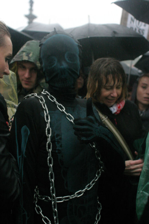 CZARNY PROTEST W WARSZAWIE.