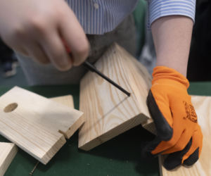 Włodzimierz Czarzasty robi budki dla ptaków Sejm/Piotr Tracz