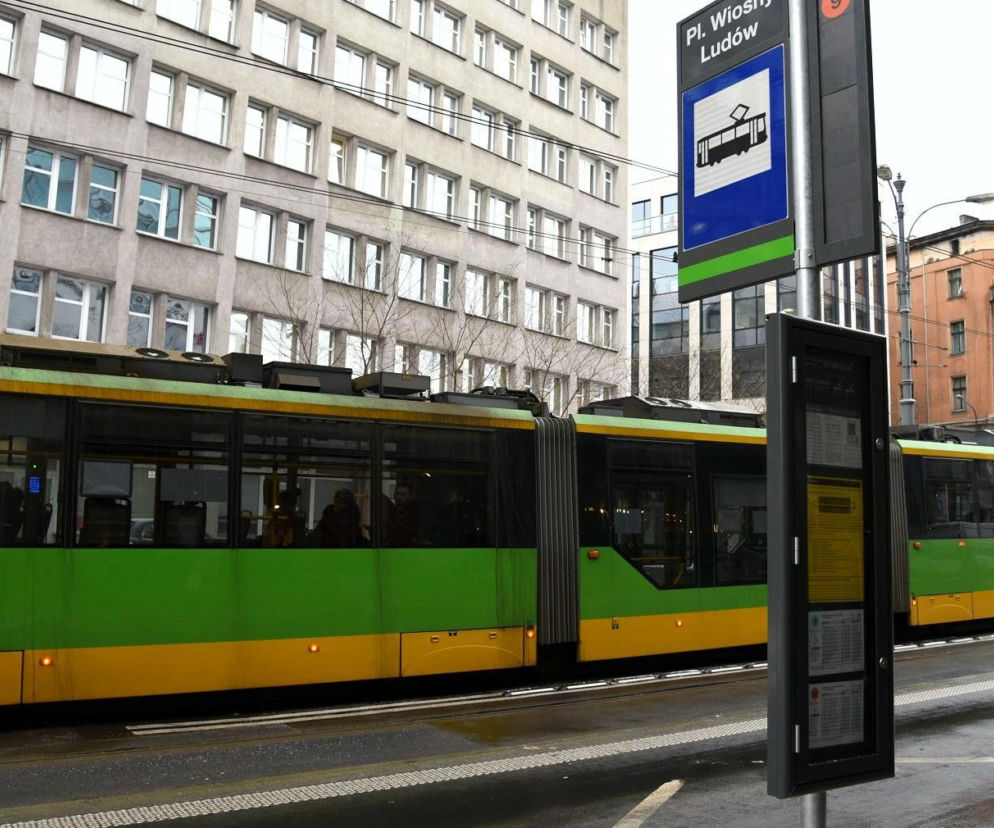 Przystanek w centrum Poznania