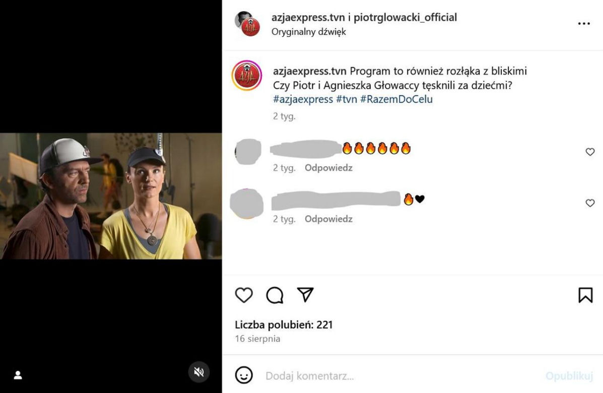 Piotr Głowacki z żoną w "Azja Express"