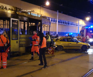 Tramwaj w płomieniach, 30 rannych, 16 zastępów... na szczęście to scenariusz szkolenia