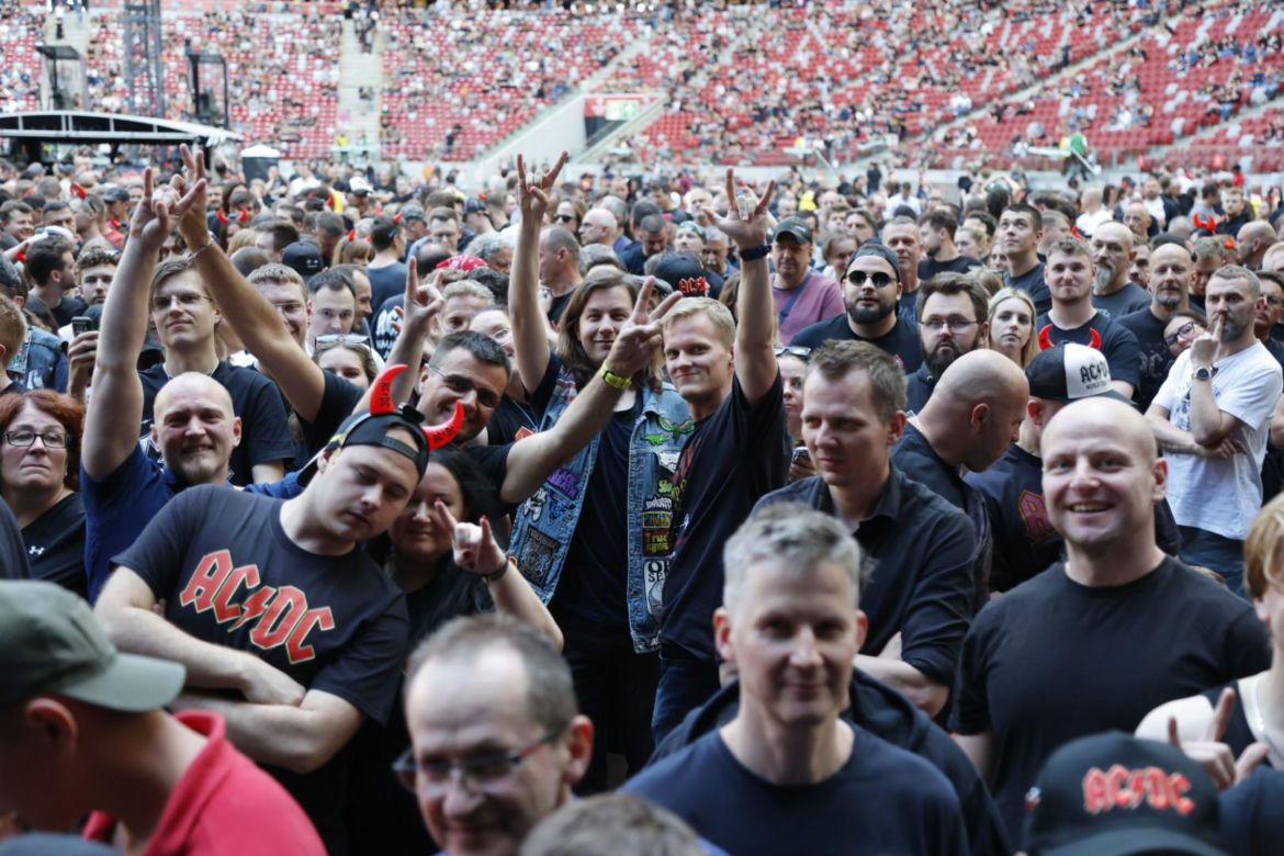 Koncert AC/DC w Warszawie (4.07.2025) - część pierwsza. Organizatorem koncertu jest Live Nation