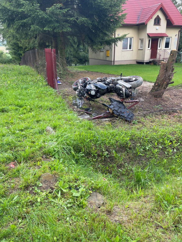 Tragiczny wypadek pod Tarnowem. Nie żyje 25-letni motocyklista