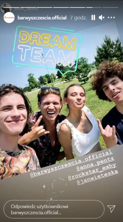 Barwy szczęścia po wakacjach 2021: Michalina (Anna Pentz), Witek (Witold Sosulski), Dawid (Jan Wieteska)