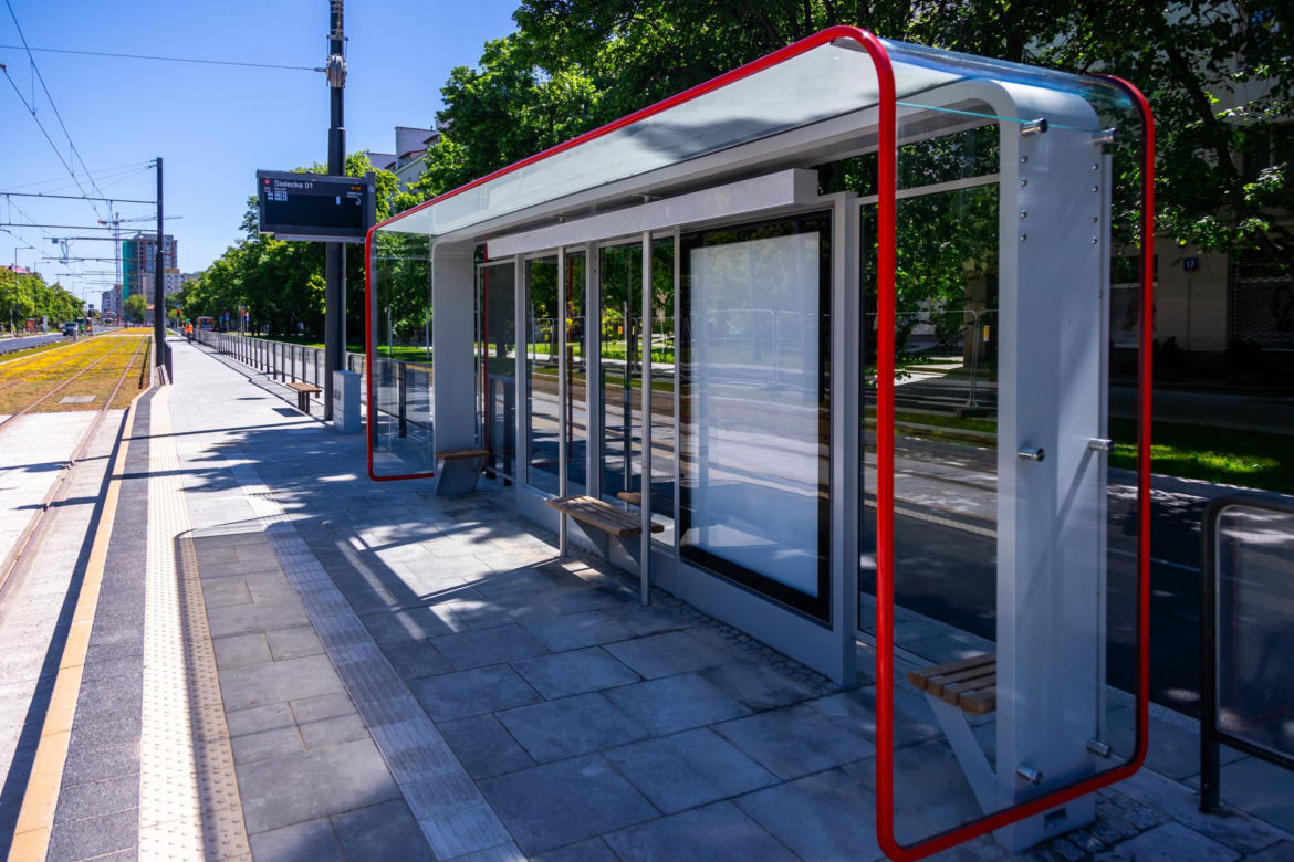 Tramwaj na Gagarina w Warszawie