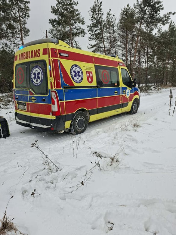 Wypadek na terenie gminy Adamów