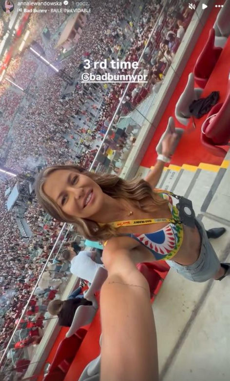 Anna Lewandowska na koncercie
