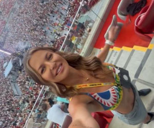 Anna Lewandowska na koncercie