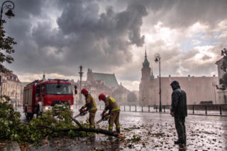 Front burzowy nad Polską. Tysiące interwencji strażaków