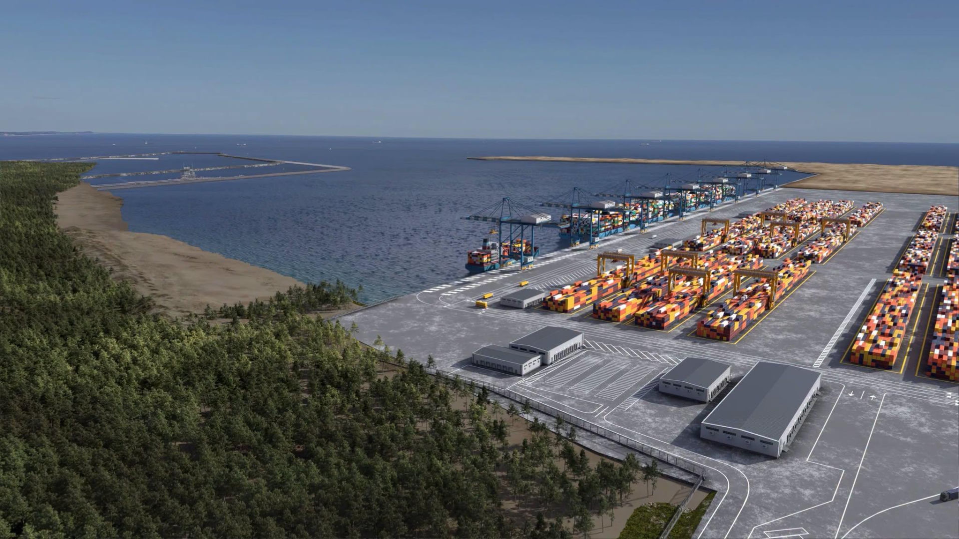 Głębokowodny Terminal Kontenerowy w Świnoujściu w ramach budowy Przylądka Pomerania