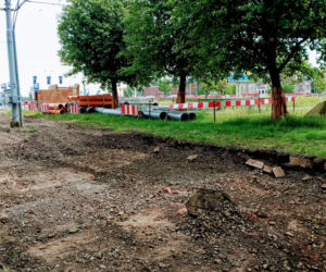 Przebudowa torowisk przy Moście Długim - początek prac