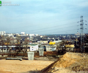 Budowa wiaduktu na trasie N-S Starachowice/ Luty 1998