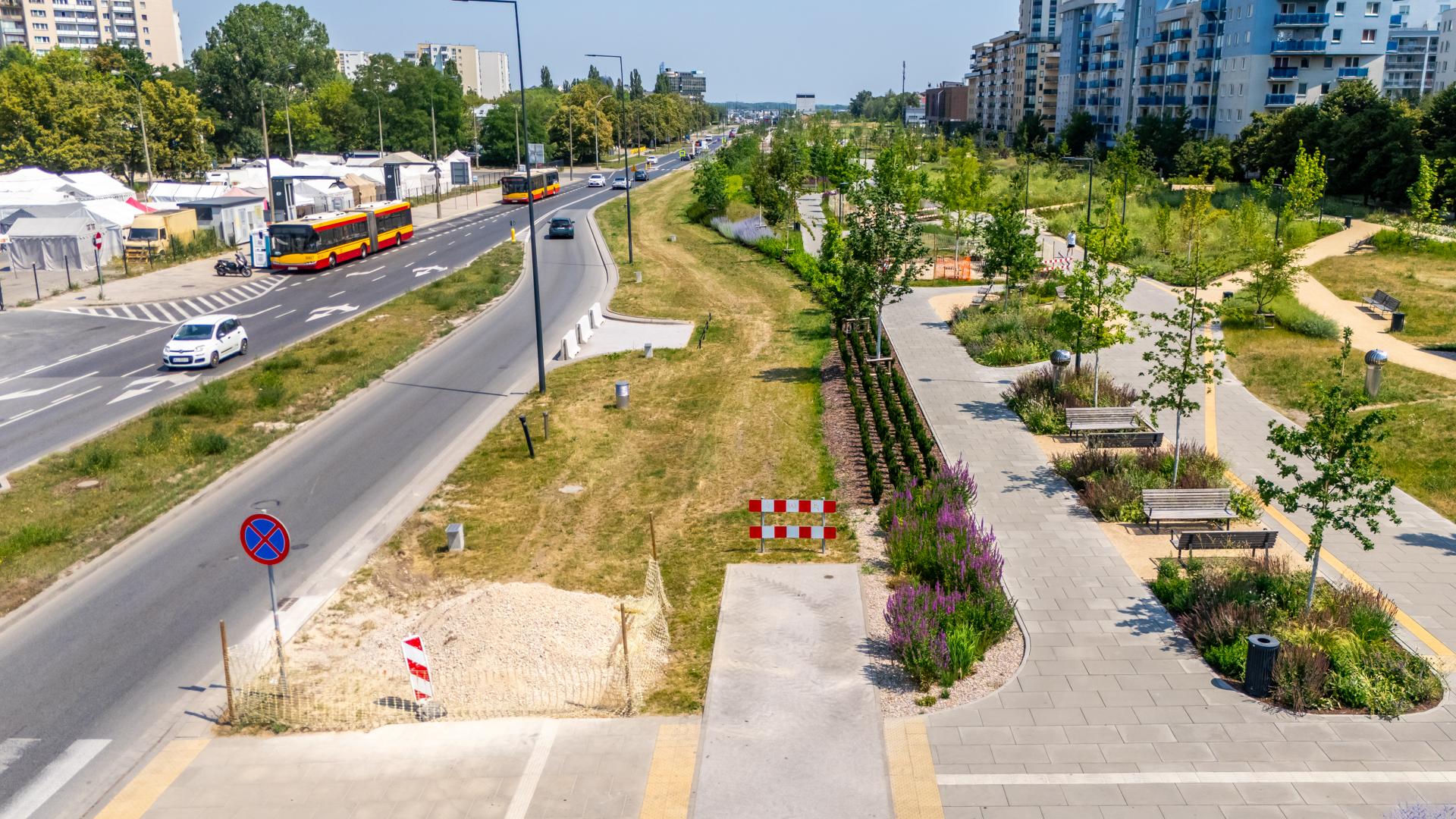Park nad Południową Obwodnicą Warszawy w Warszawie