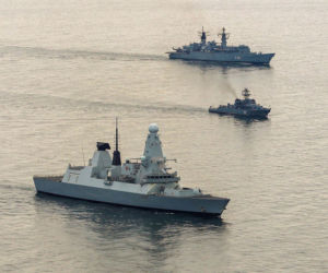 Royal Navy monitorowała rosyjskie okręty na Morzu Północnym i w kanale La Manche