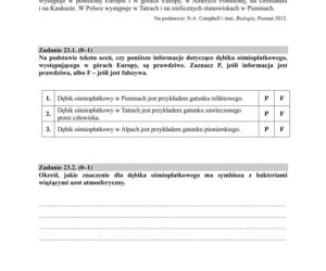 Matura próbna 2020 biologia, str.22