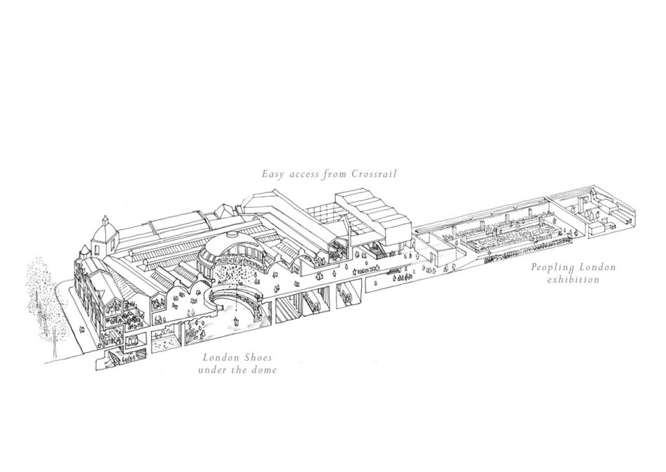 Museum of London - General Market Sketch - Stanton Williams (Copy)