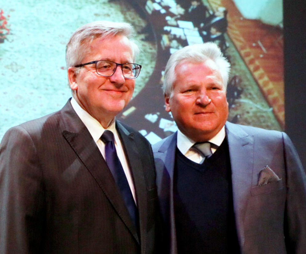 Bronislaw Komorowski i Aleksander Kwasniewski