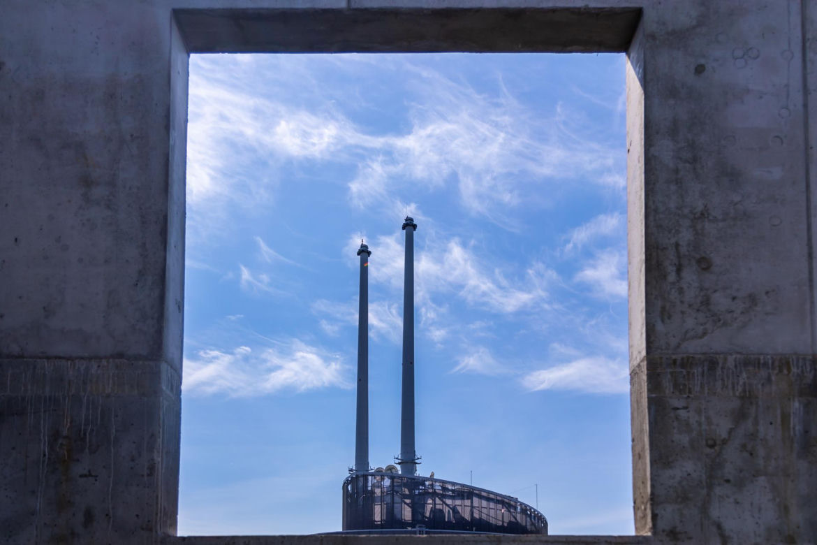 Biurowiec The Bridge – kondygnacja techniczna powyżej 40. piętra